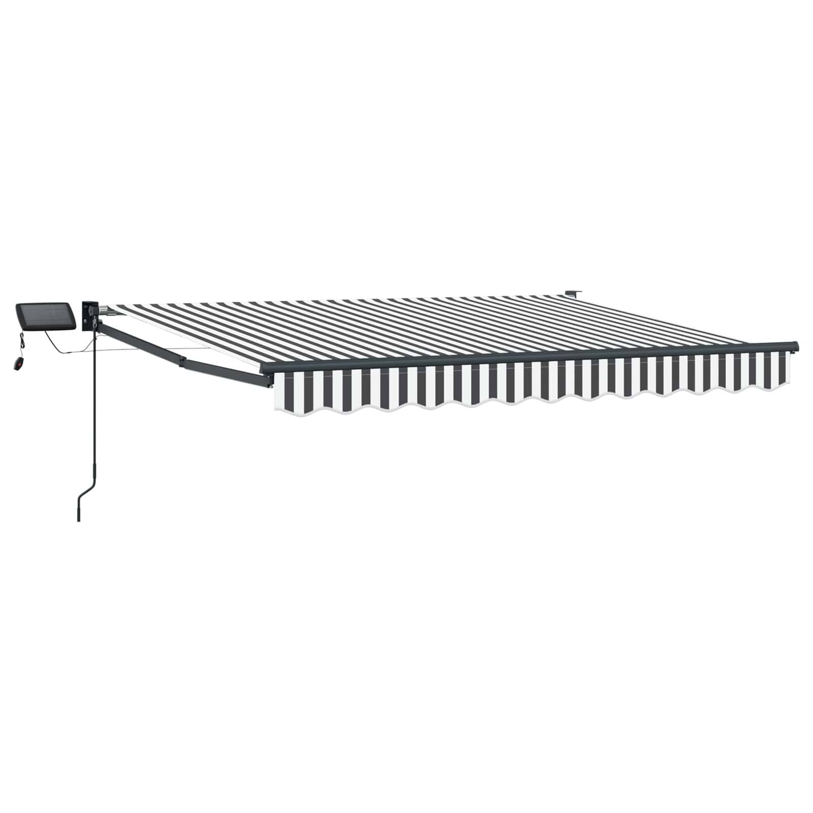 vidaXL Manuelle Gelenkarmmarkise mit LEDs 3,5 x 2,5 m