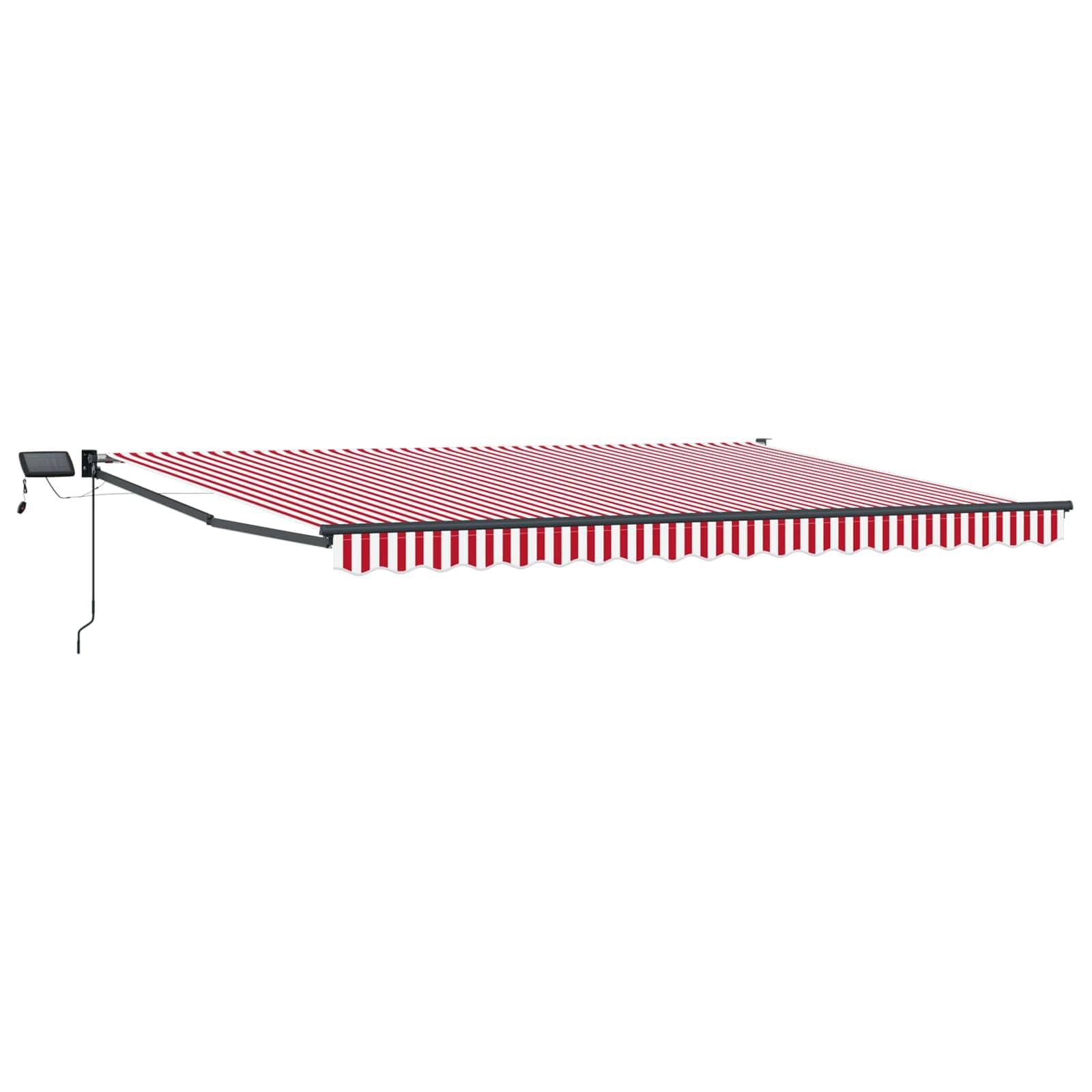vidaXL Manuelle Gelenkarmmarkise mit LEDs 4,5 × 3 m