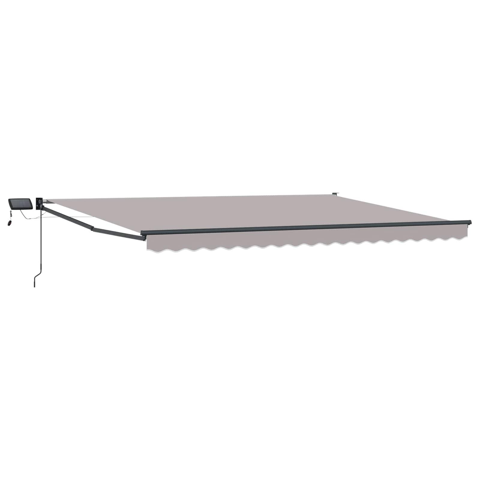 vidaXL Manuelle Gelenkarmmarkise mit LEDs 4,5 × 3 m