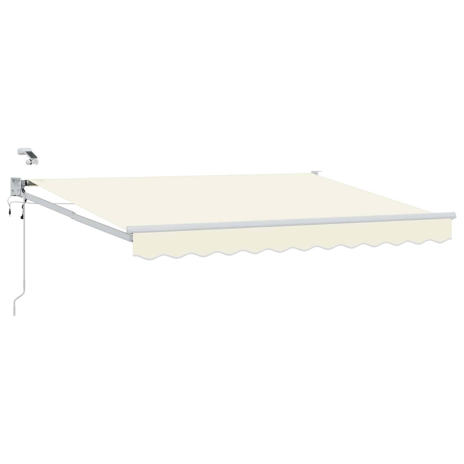 vidaXL Elektrische ausziehbare Markise Creme 3,5 x 2,5 m