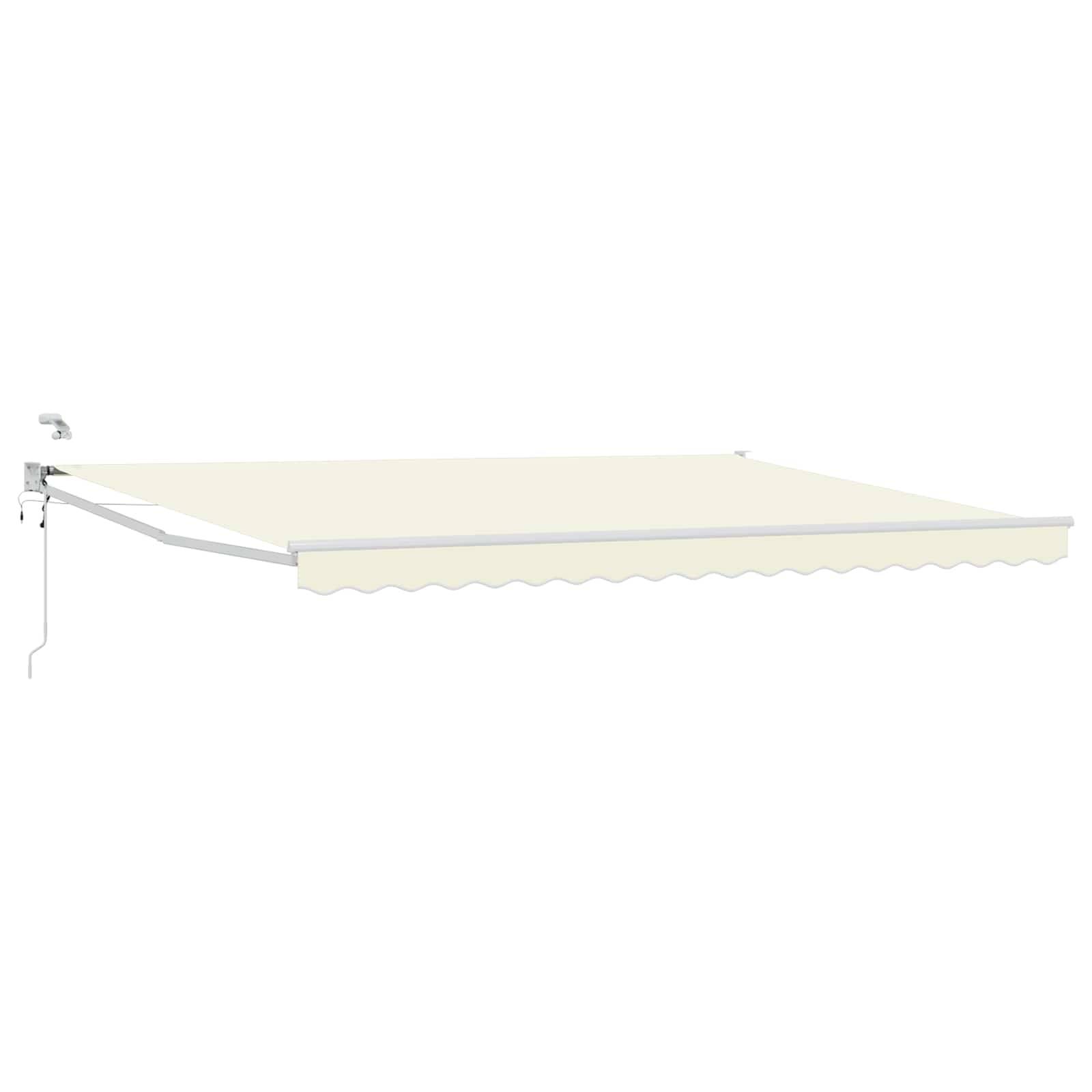 vidaXL Elektrische ausziehbare Markise Creme 4 x 3 m