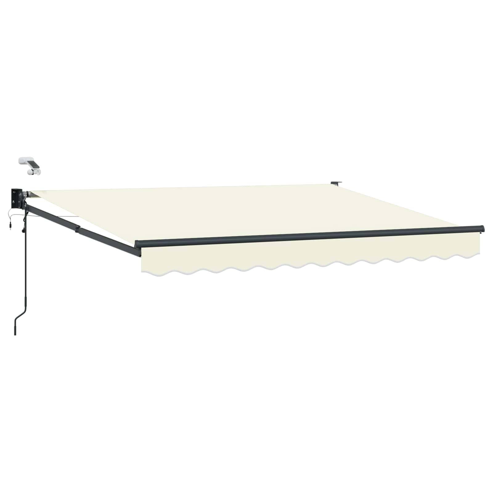 vidaXL Elektrische ausziehbare Markise Creme 3 x 2,5 m