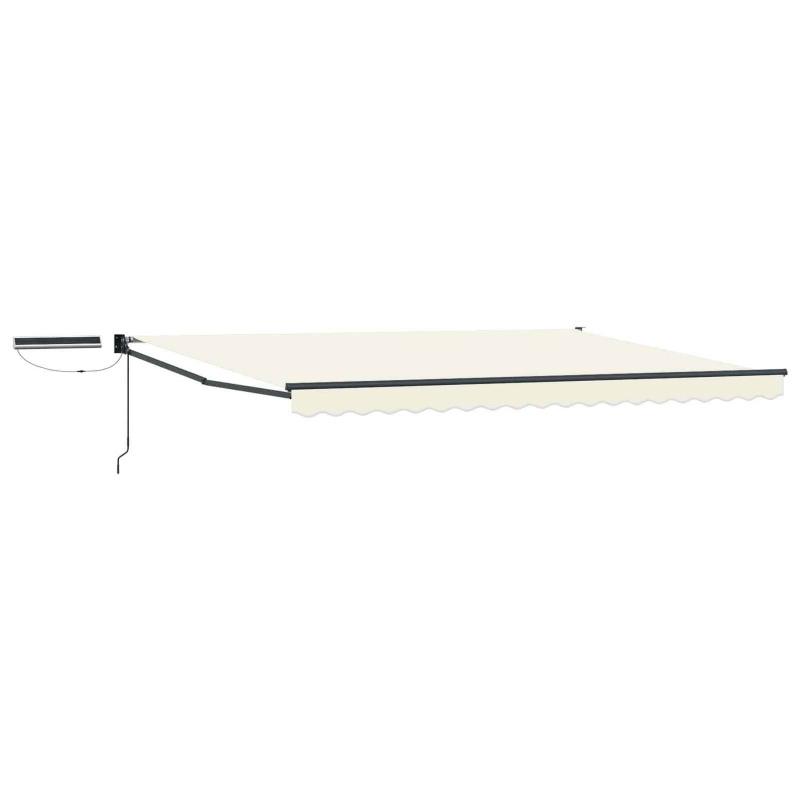 vidaXL Elektrische ausziehbare Markise Creme 4,5 × 3 m