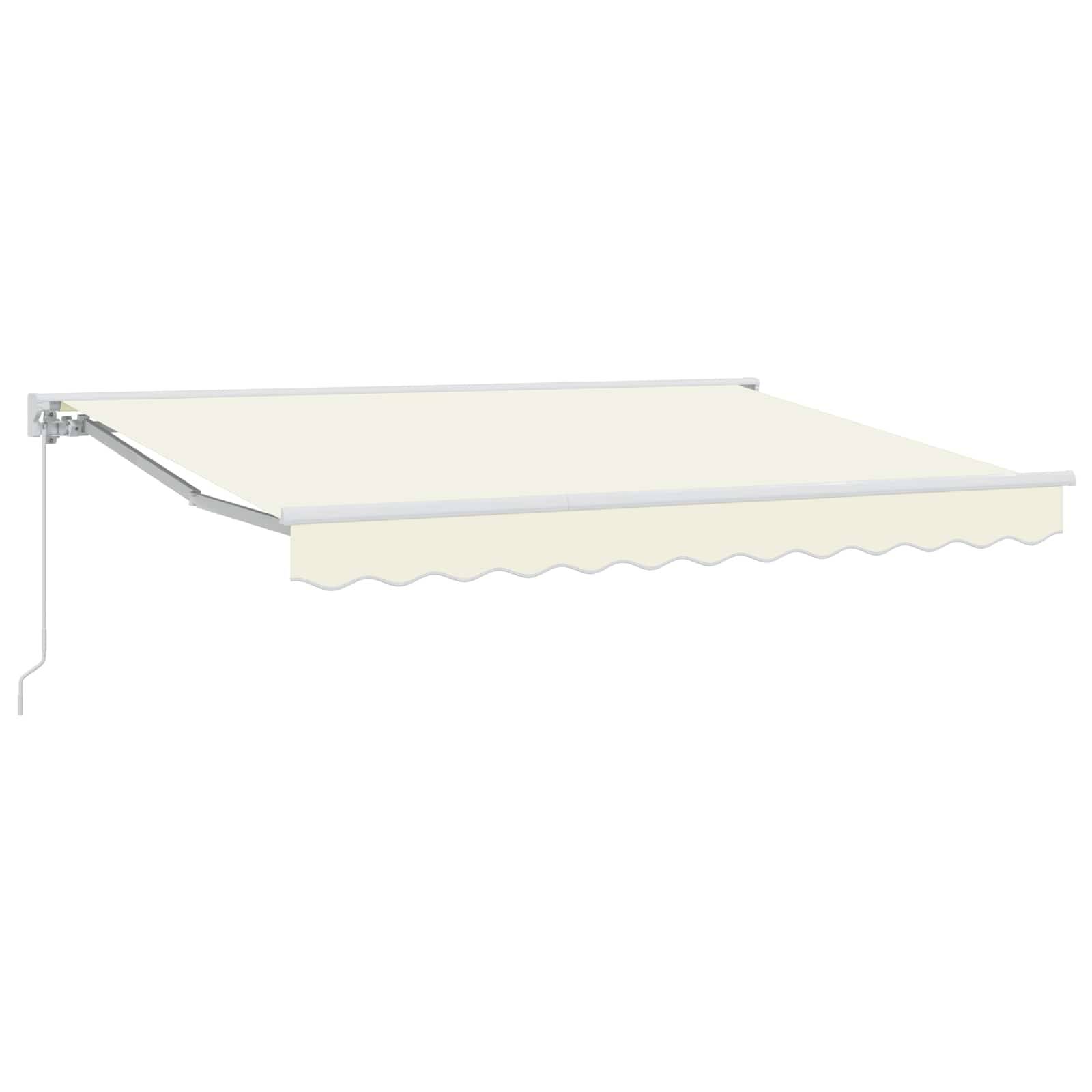 vidaXL Manuell einziehbare Markise Creme 3 x 2,5 m