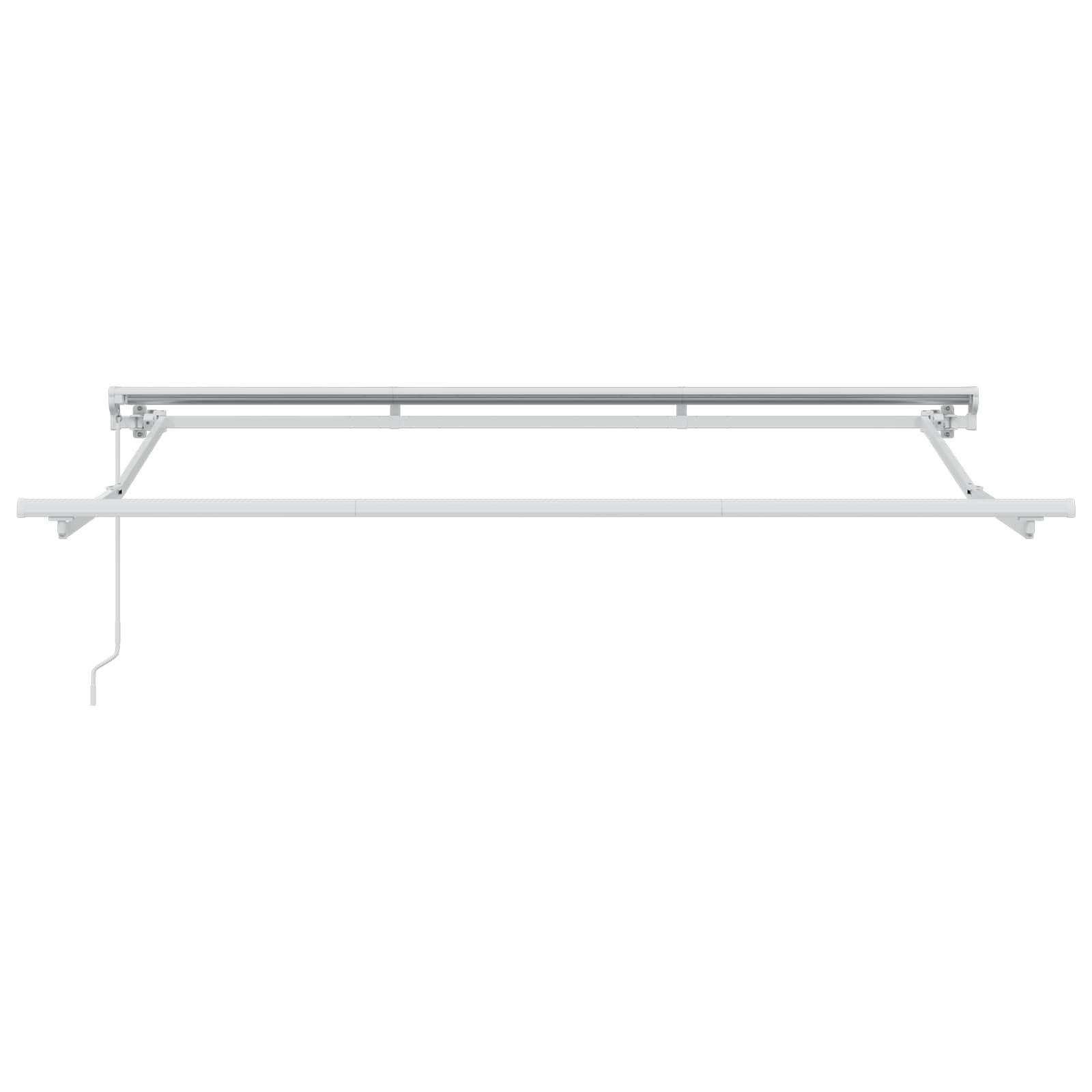 vidaXL Manuell einziehbare Markise Rot 3,5 x 2,5 m