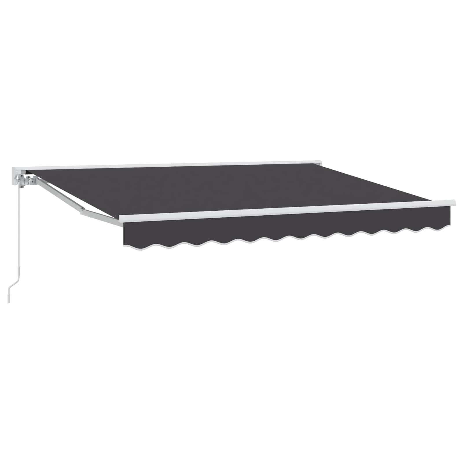 vidaXL Manuell einziehbare Markise Anthrazit 3 x 2,5 m