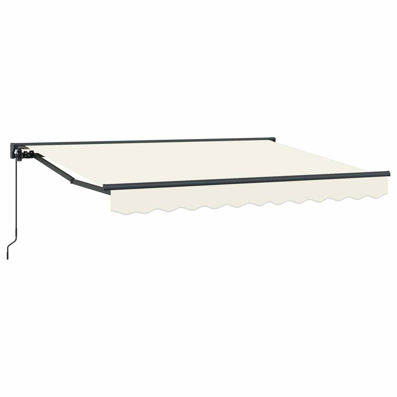 vidaXL Manuell einziehbare Markise Creme 3,5 x 2 m