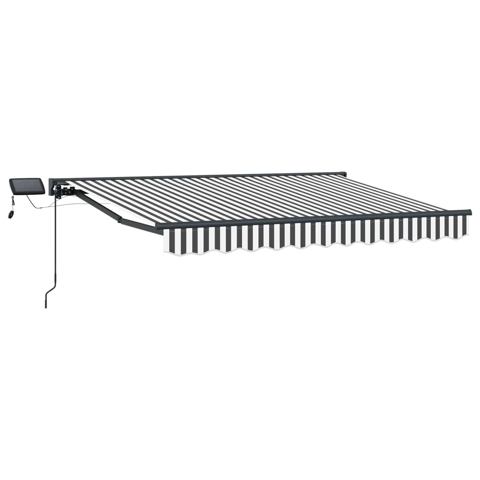 vidaXL Manueller Markisenrahmen mit LEDs 3,5 x 2,5 m