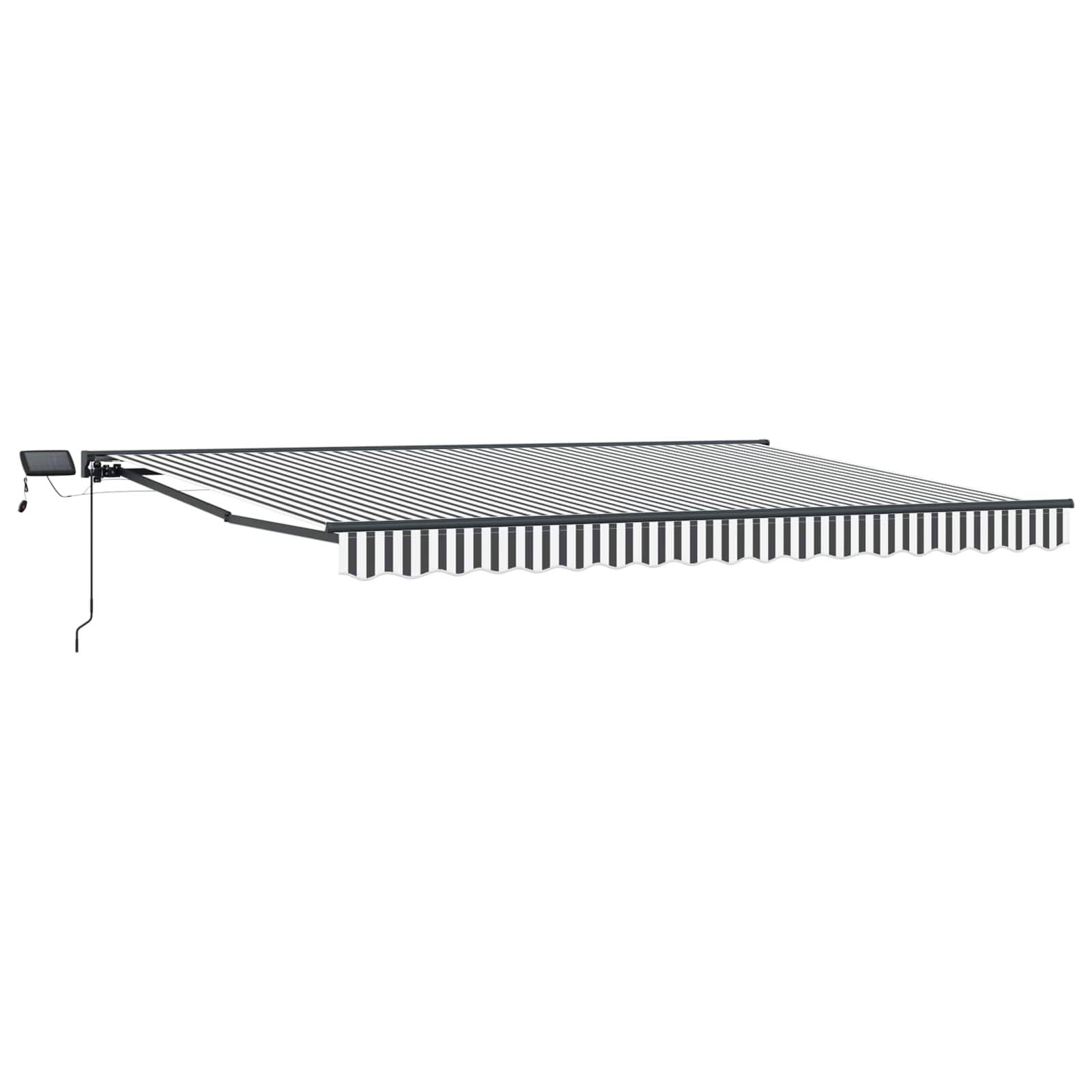 vidaXL Manueller Markisenrahmen mit LEDs 4,5 x 3,5 m