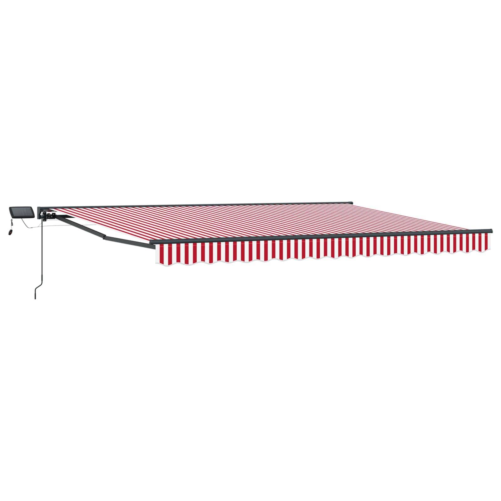 vidaXL Manueller Markisenrahmen mit LEDs 4 × 3,5 m