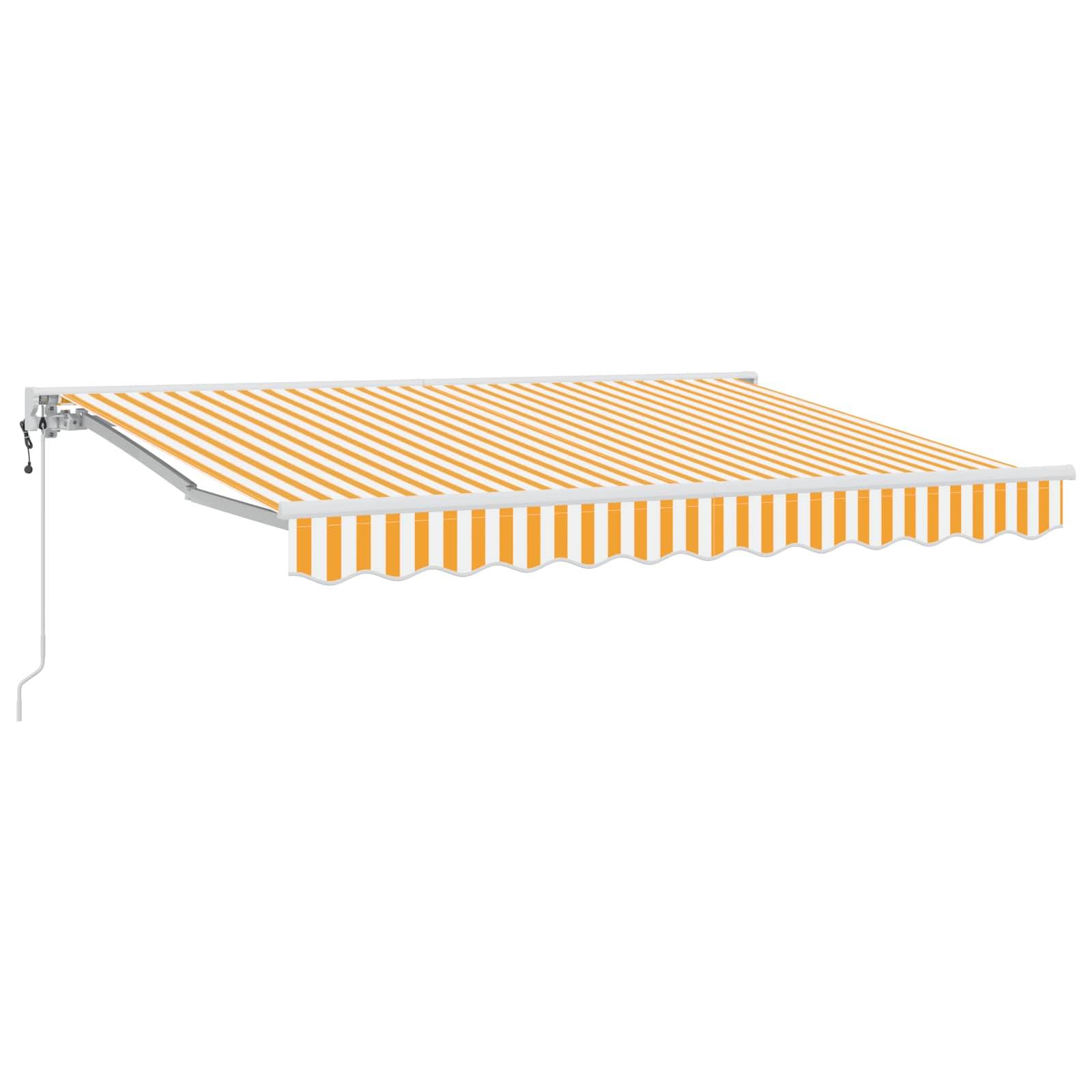 vidaXL Elektrische ausziehbare Markise Orange 3,5 x 2,5 m