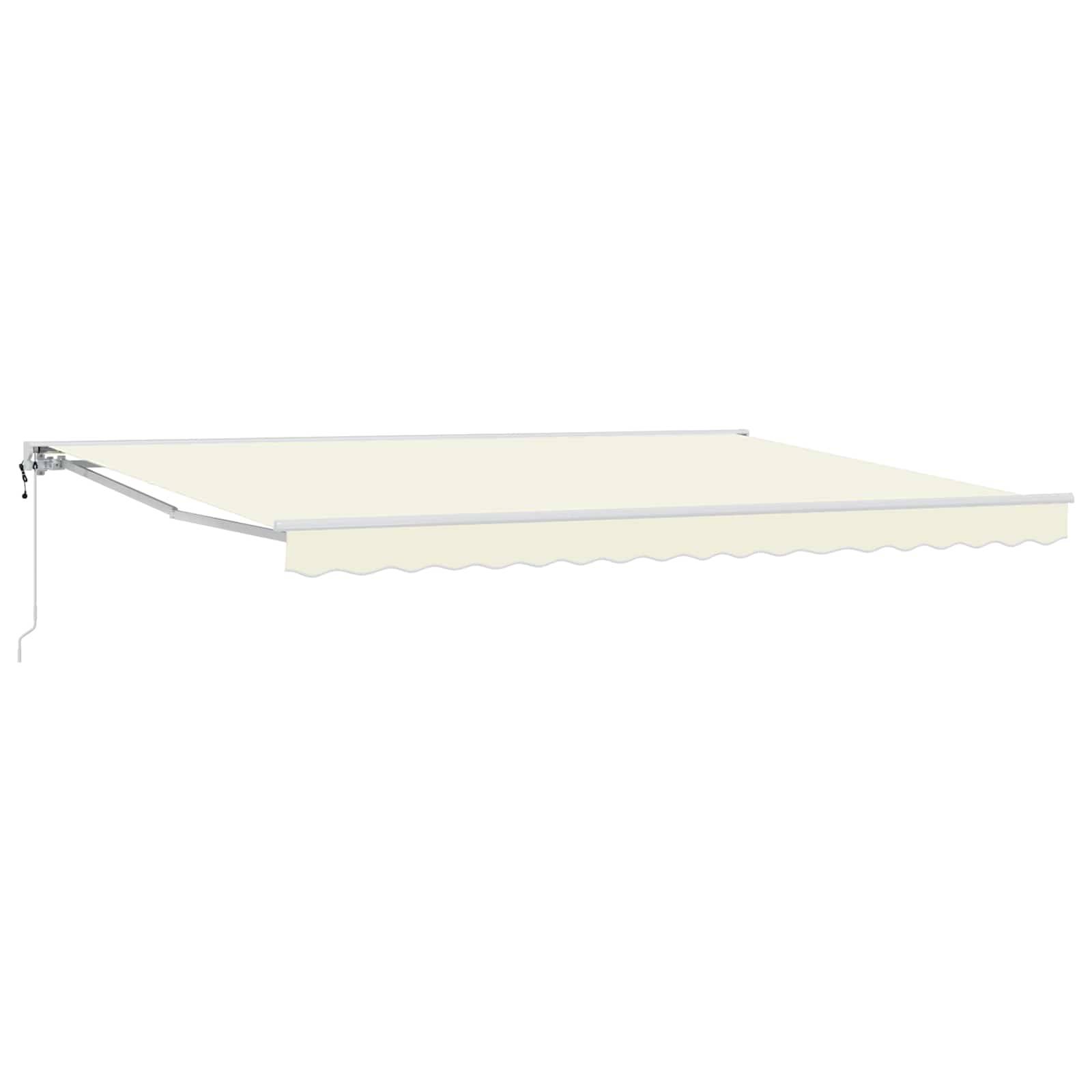vidaXL Elektrische ausziehbare Markise Creme 4,5 x 3,5 m