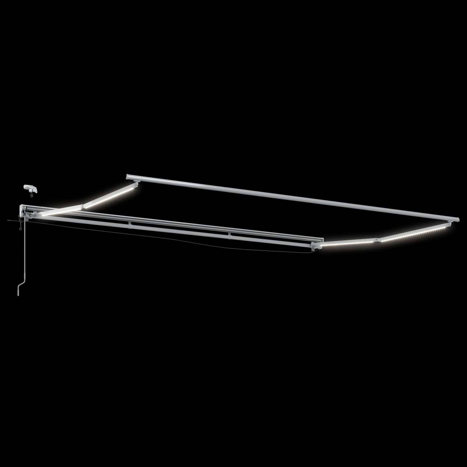 vidaXL Elektrische ausziehbare Markise Gelb und Grau 4 x 3 m