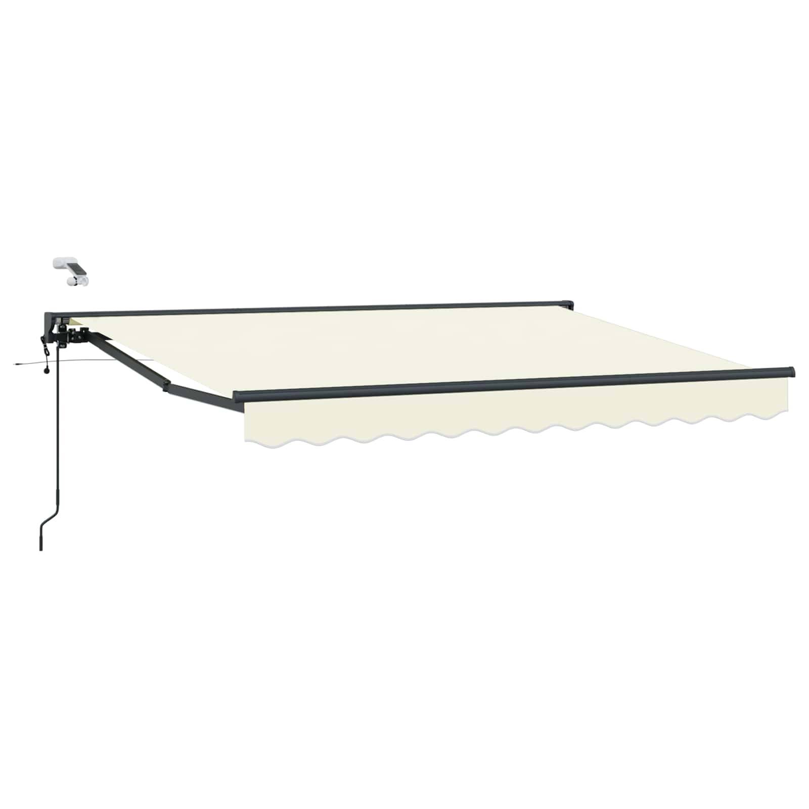 vidaXL Elektrische ausziehbare Markise Creme 3,5 x 2,5 m