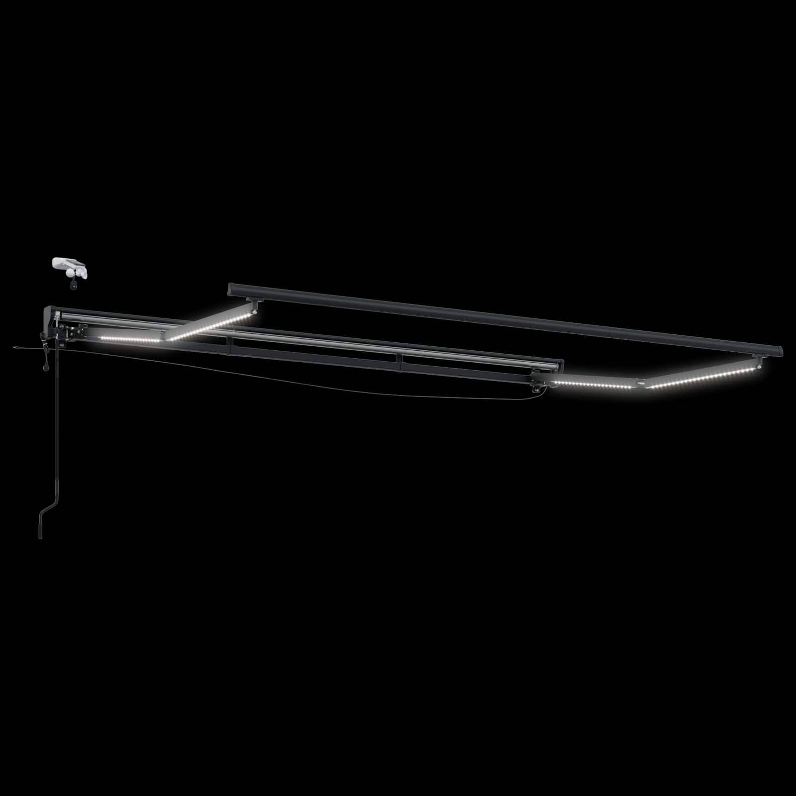 vidaXL Elektrische ausziehbare Markise Hellgrau 3,5 x 2,5 m