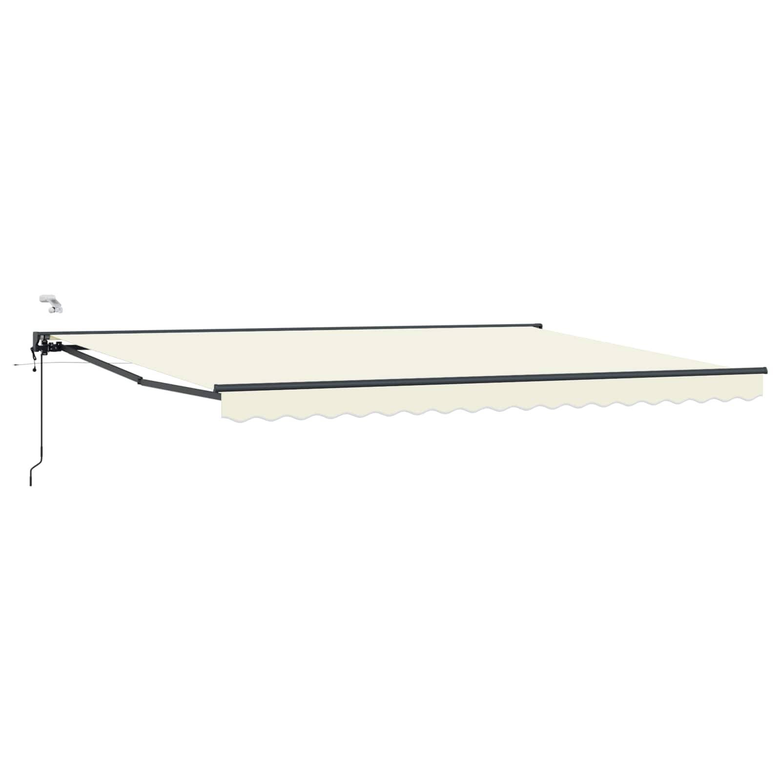 vidaXL Elektrische ausziehbare Markise Creme 4,5 × 3 m