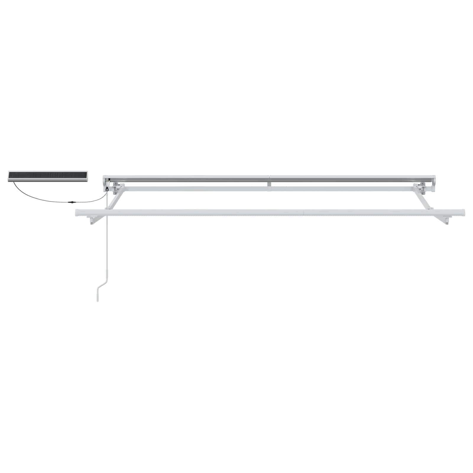 vidaXL Elektrische ausziehbare Markise Anthrazit und Weiß 3,5 x 2,5 m