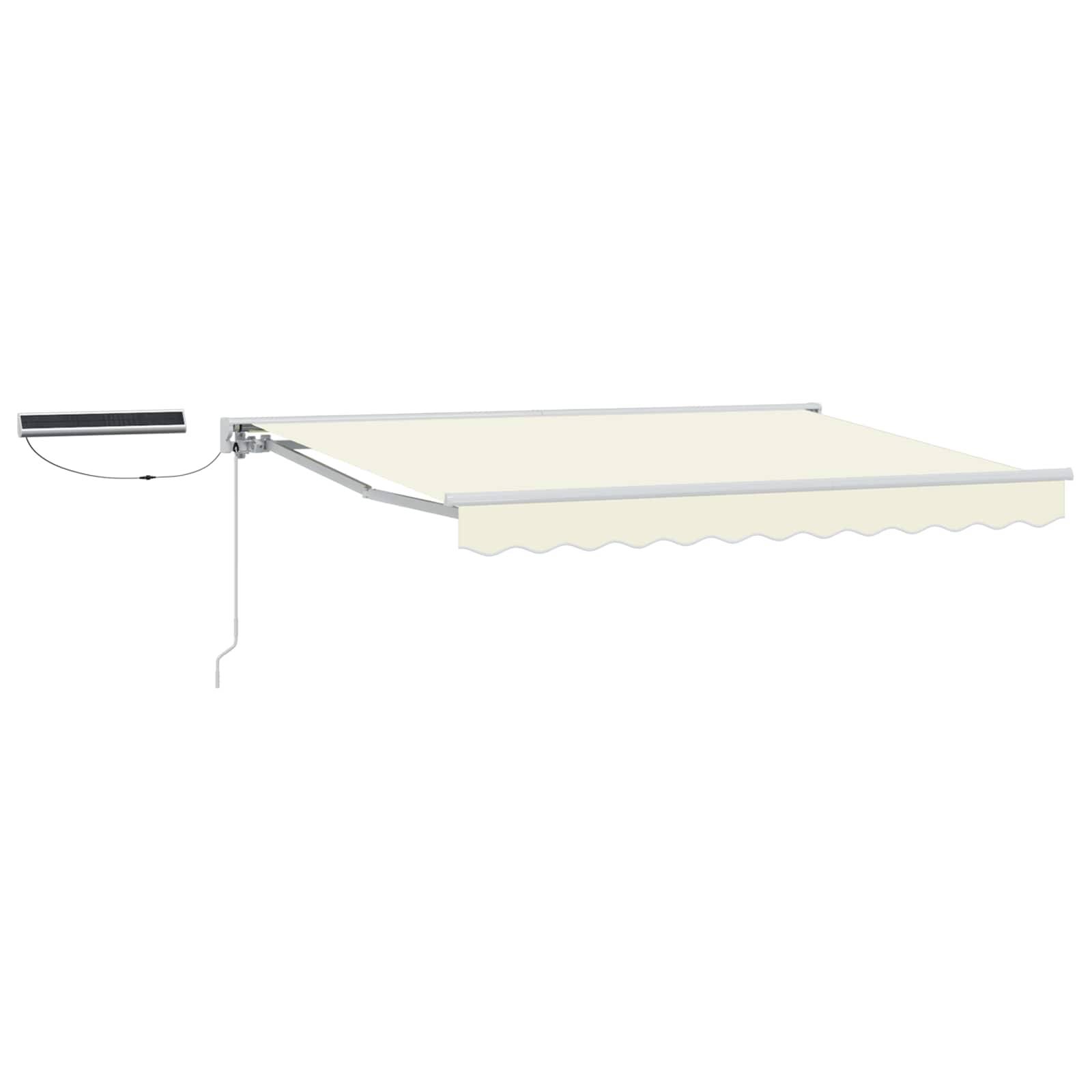 vidaXL Elektrische ausziehbare Markise Creme 3,5 x 2,5 m