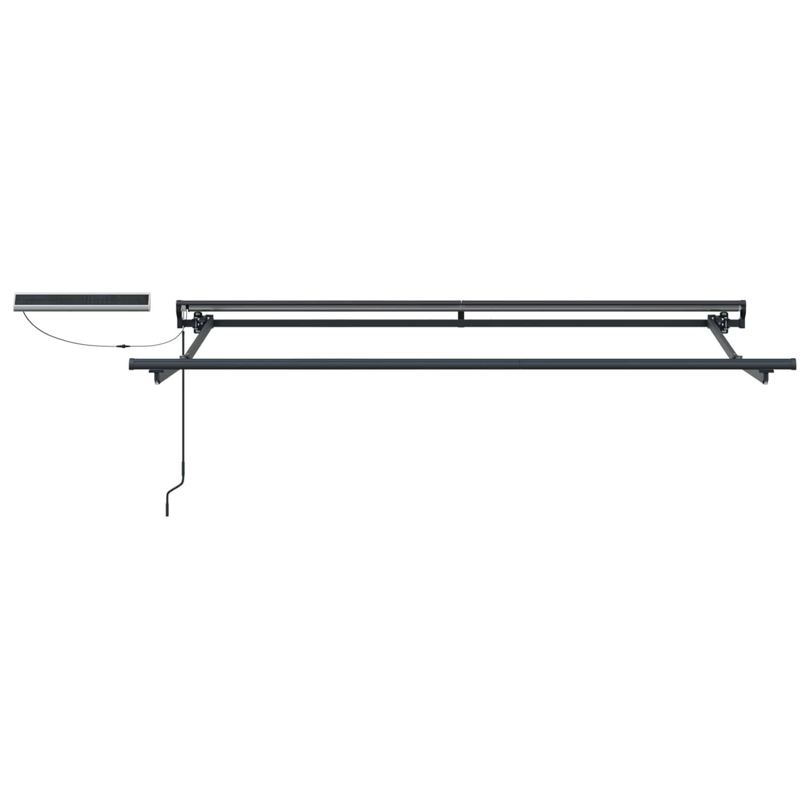 vidaXL Elektrische ausziehbare Markise Orange und Schwarz 3 x 2,5 m