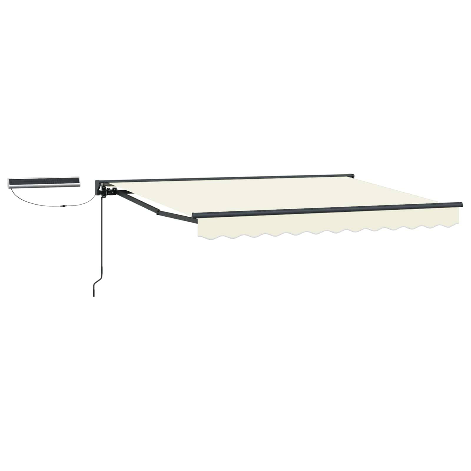 vidaXL Elektrische ausziehbare Markise Creme 3,5 x 2 m