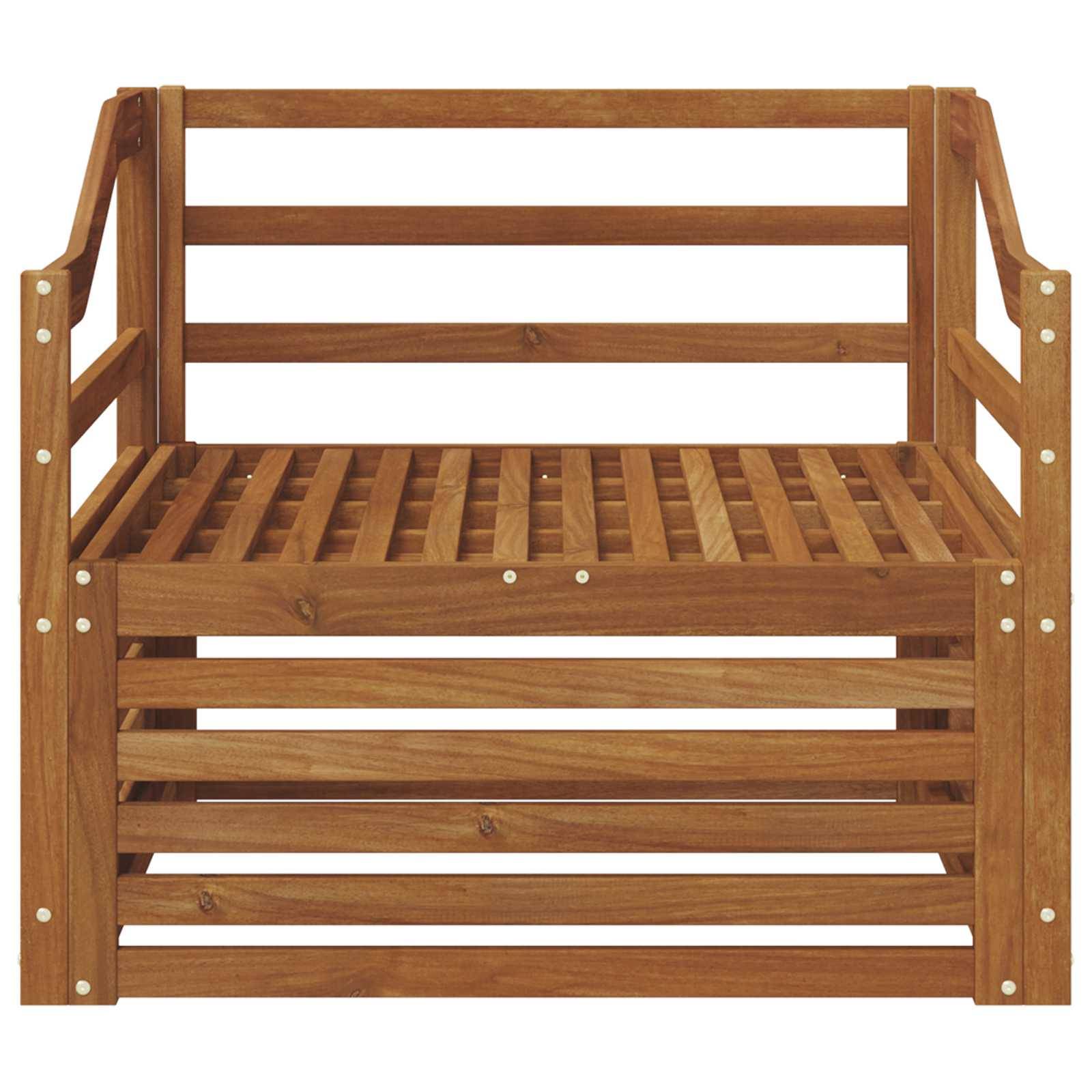 vidaXL Outdoor-Sofagarnitur Massivholz Akazie Natur