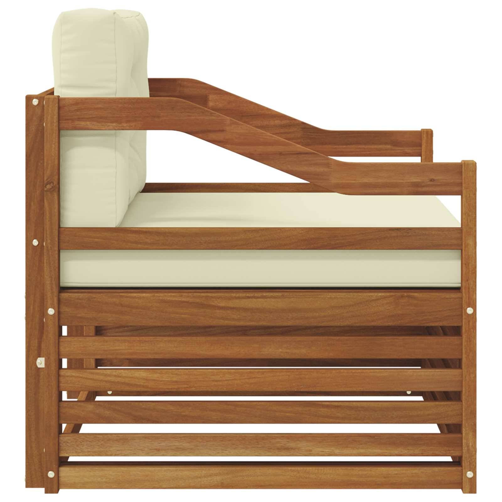 vidaXL Outdoor-Sofagarnitur Massivholz Akazie Natur