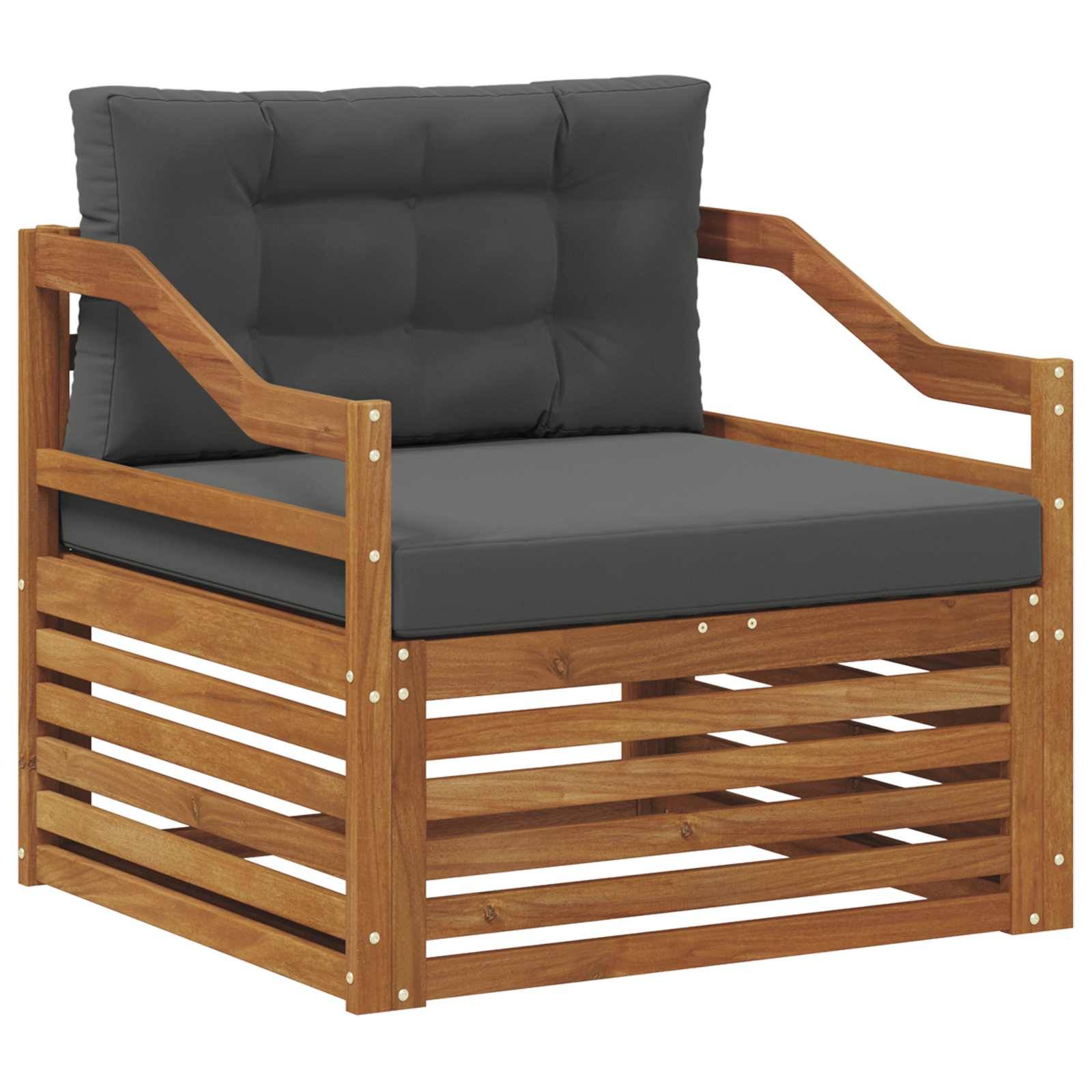 vidaXL Outdoor-Sofagarnitur Massivholz Akazie Natur