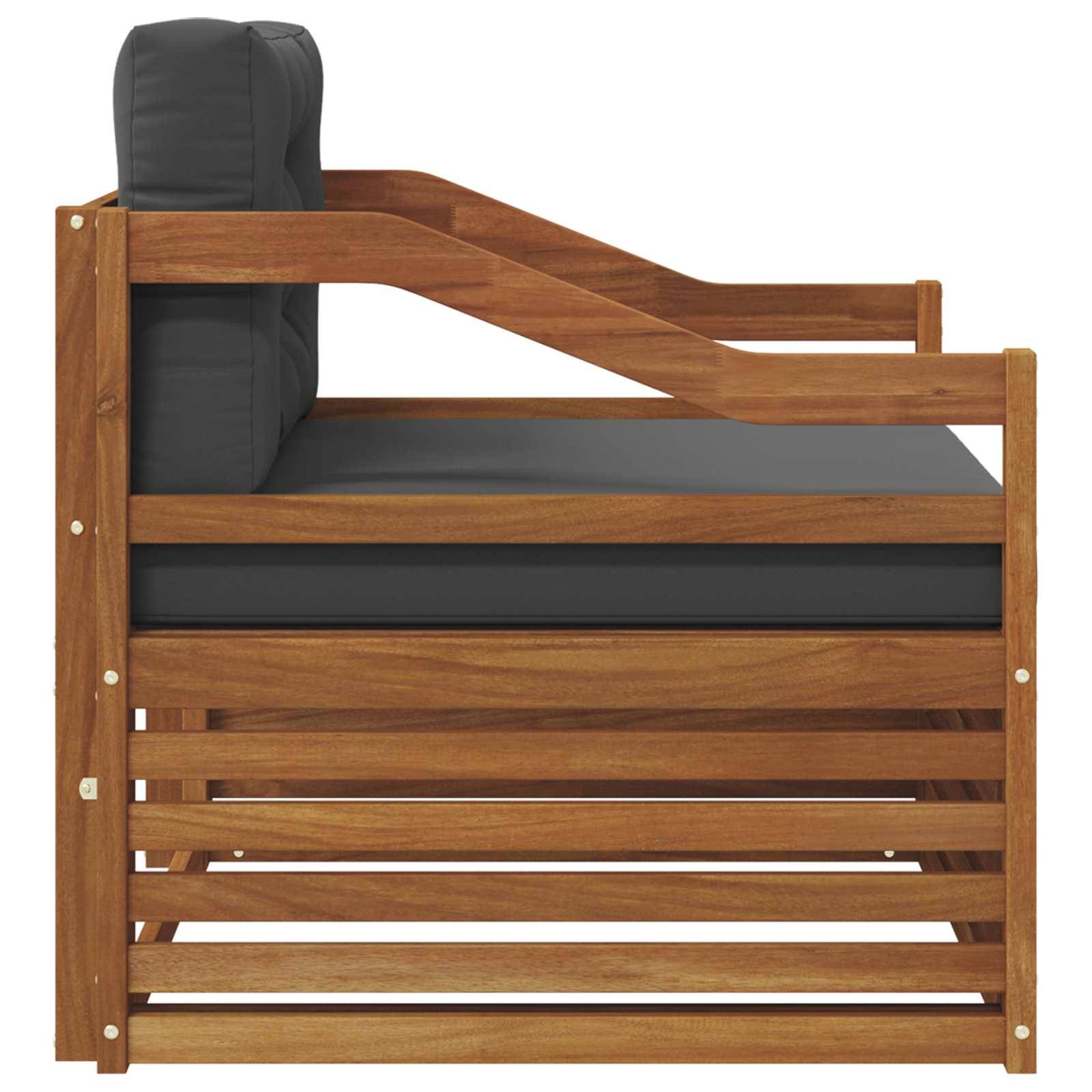 vidaXL Outdoor-Sofagarnitur Massivholz Akazie Natur