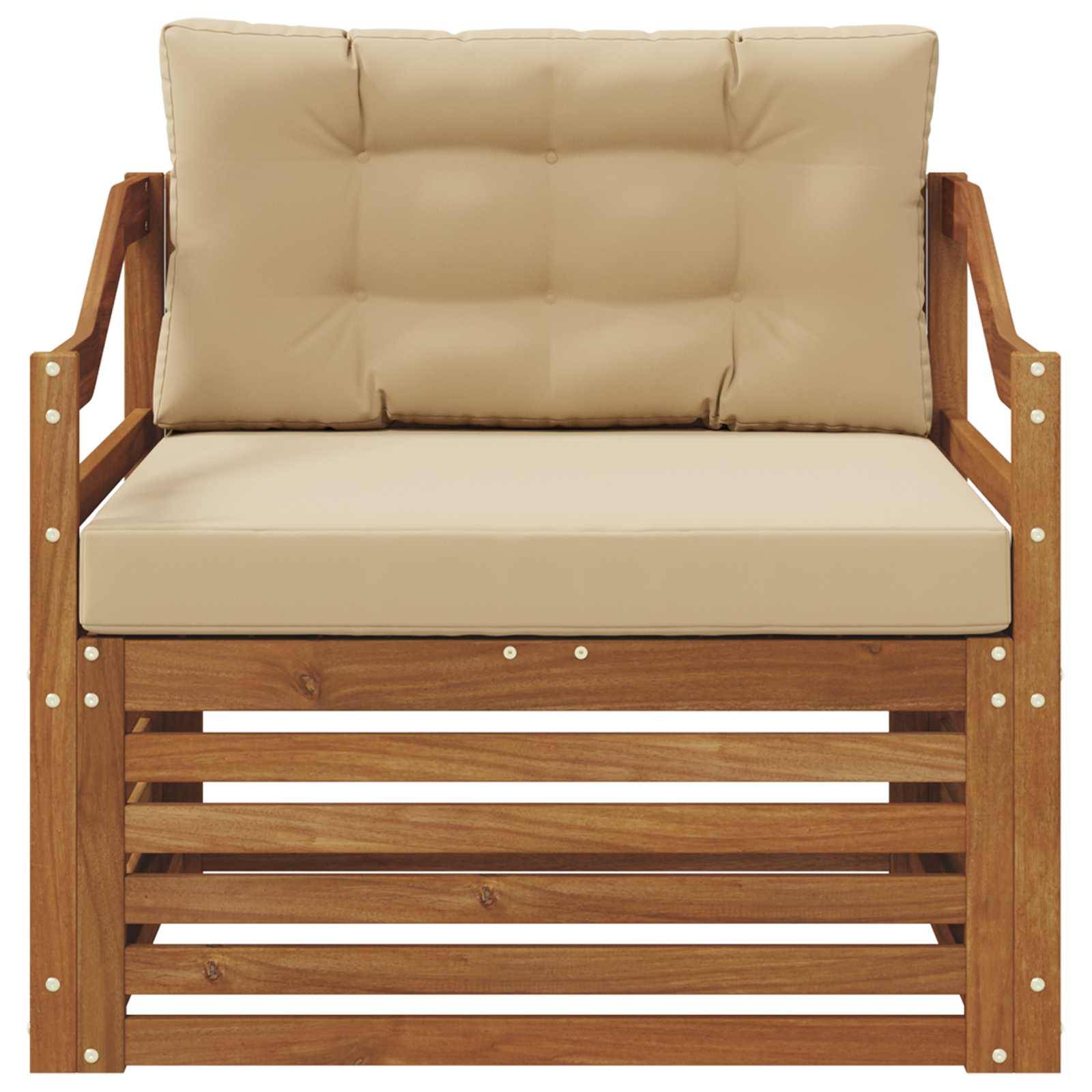 vidaXL Outdoor-Sofagarnitur Massivholz Akazie Natur