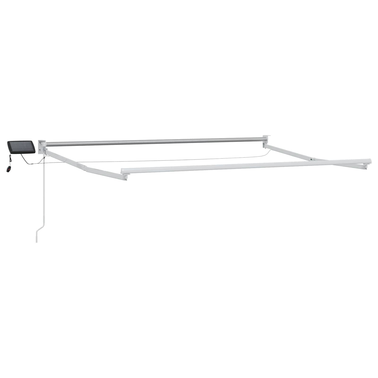 vidaXL Elektrisches Markisenrahmen Weiß 3 x 2 m Aluminium