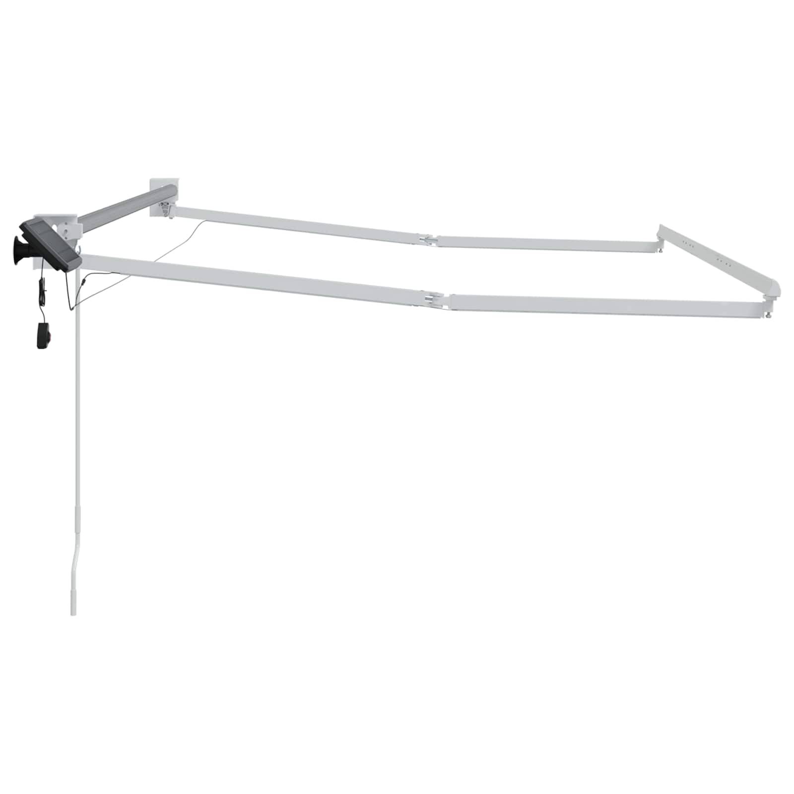 vidaXL Elektrisches Markisenrahmen Weiß 2,5 x 2 m Aluminium