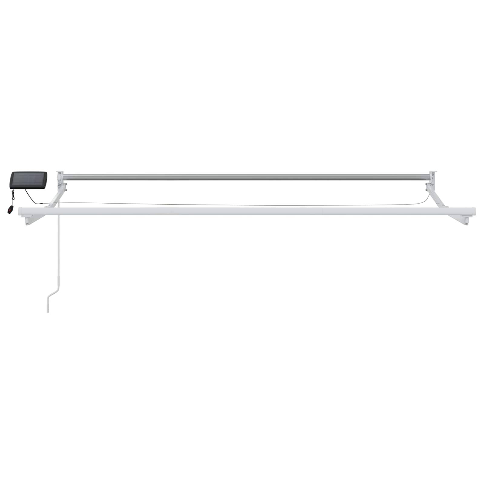 vidaXL Elektrisches Markisenrahmen Weiß 2,5 x 2 m Aluminium