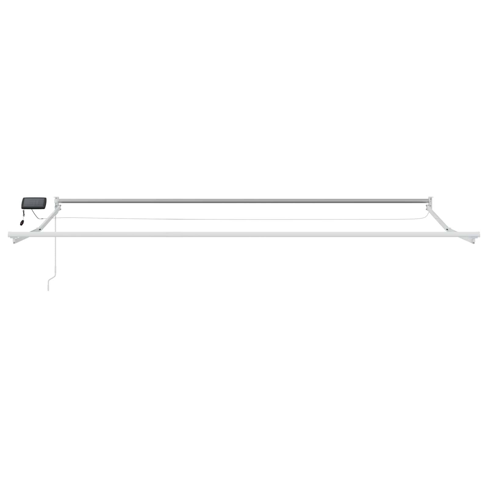 vidaXL Elektrisches Markisenrahmen Weiß 4 x 2 m Aluminium