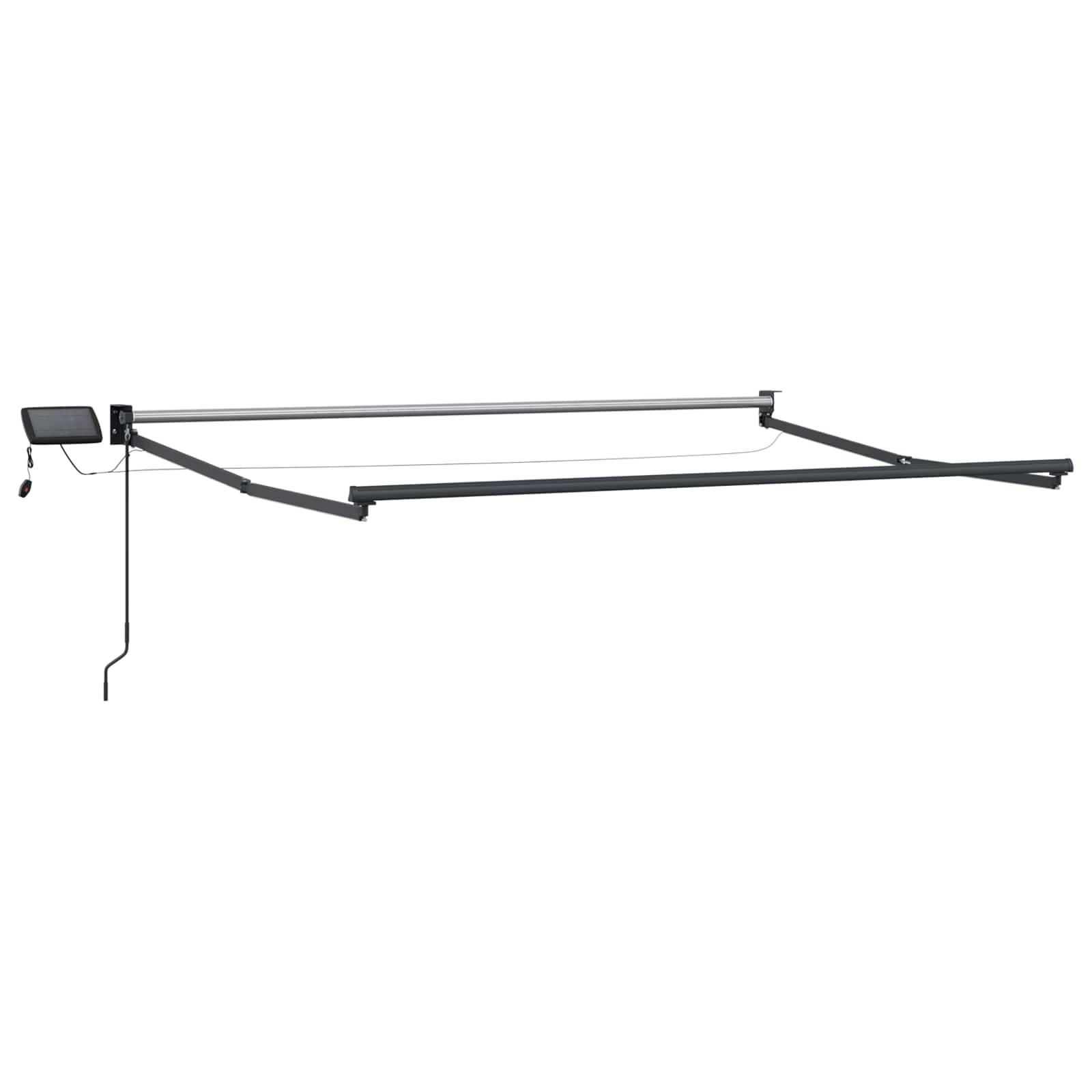 vidaXL Elektrisches Markisenrahmen Anthrazit 3 x 2 m Aluminium