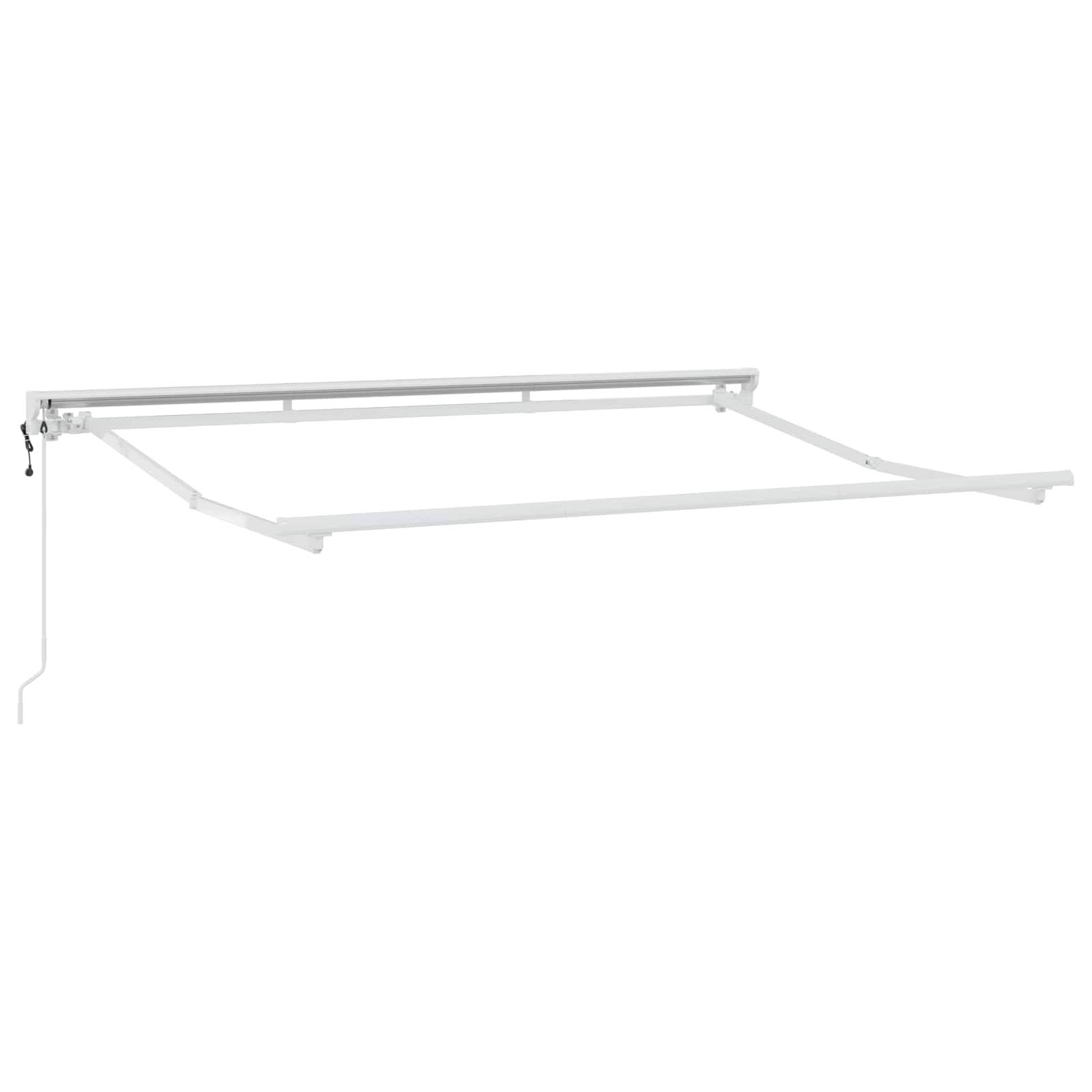vidaXL Einziehbare Markise Taupe 4 x 2 m Polyester und Aluminium