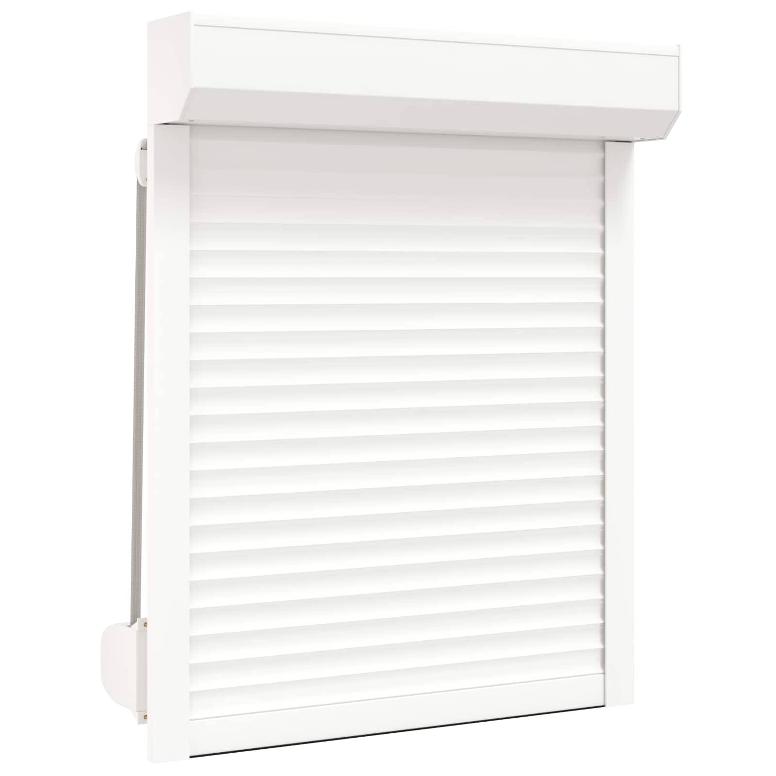 vidaXL Rollladen Weiß 80 x 100 cm Aluminium und Polyurethan