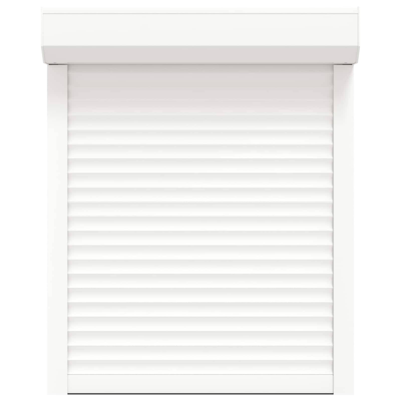 vidaXL Rollladen Weiß 80 x 100 cm Aluminium und Polyurethan