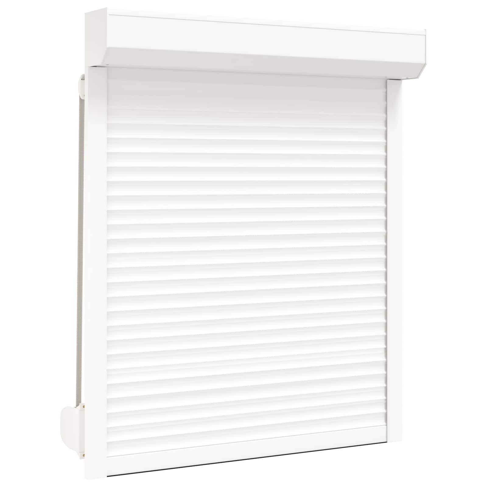vidaXL Rollladen Weiß 100 x 130 cm Aluminium und Polyurethan