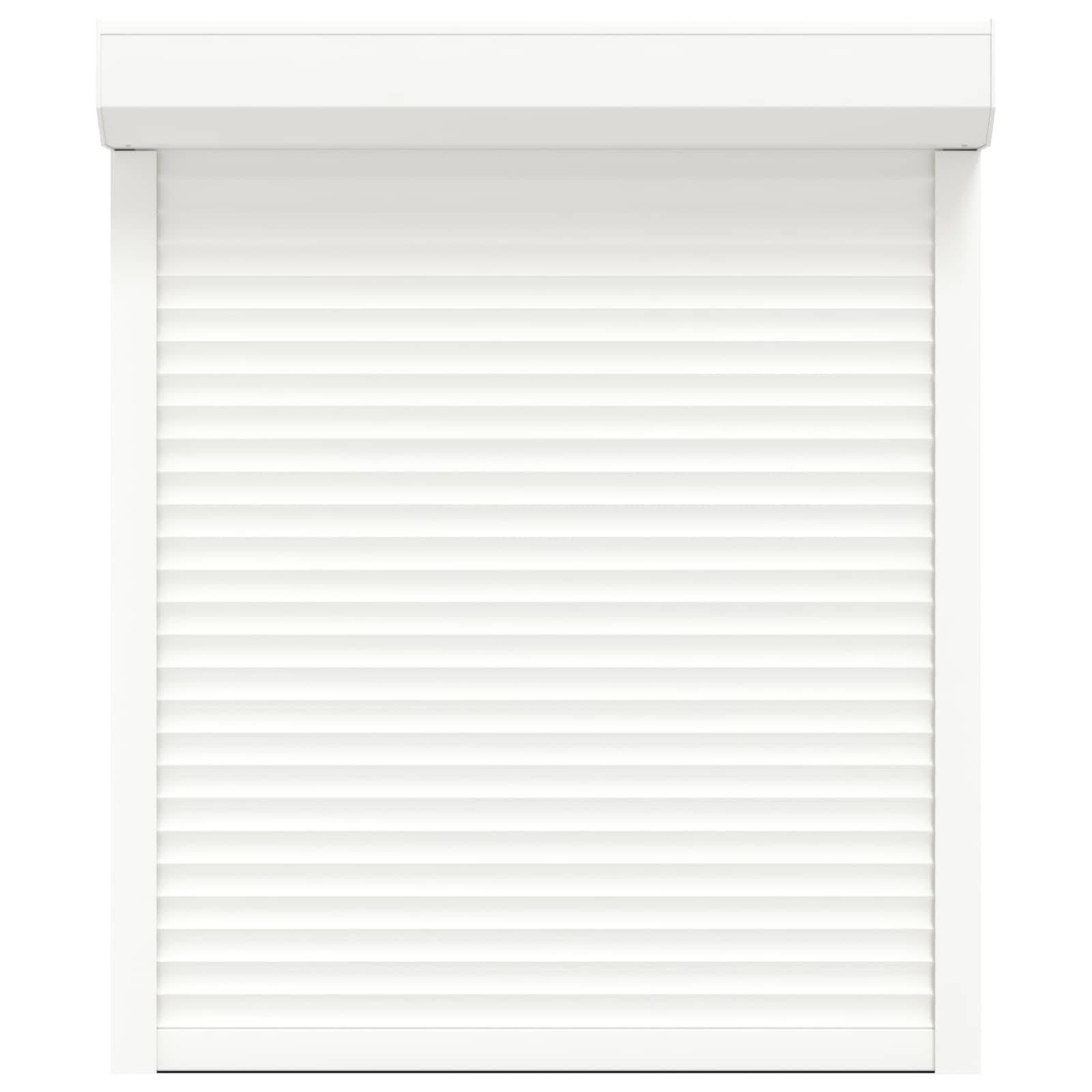 vidaXL Rollladen Weiß 100 x 130 cm Aluminium und Polyurethan