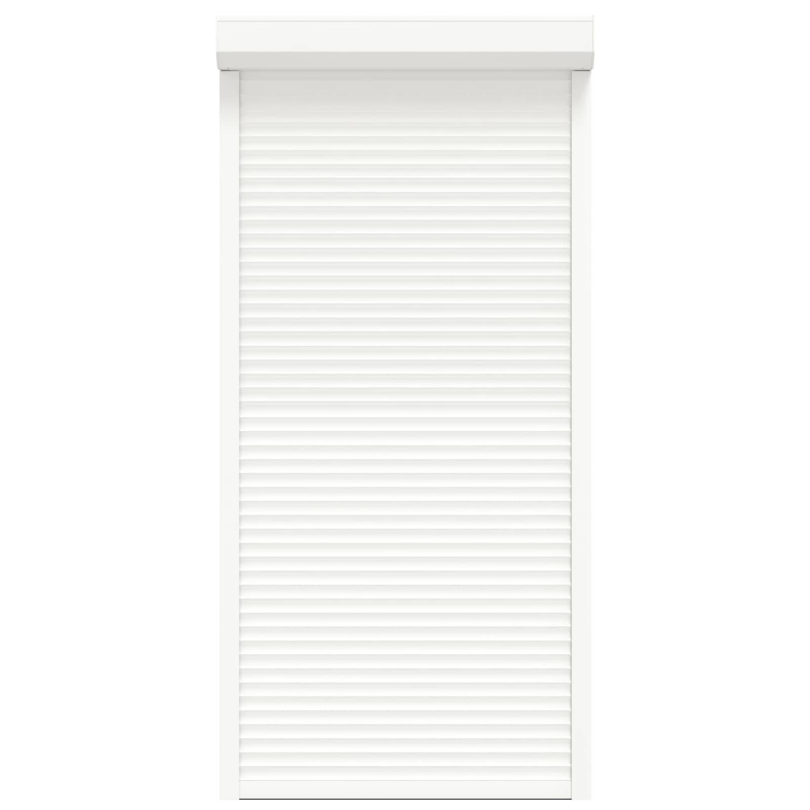 vidaXL Rollladen Weiß 100 x 210 cm Aluminium und Polyurethan