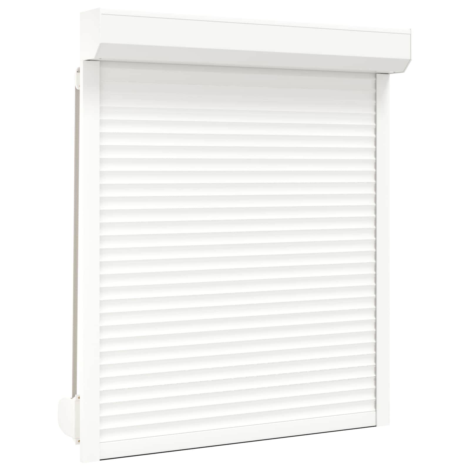 vidaXL Rollladen Weiß 110 x 130 cm Aluminium und Polyurethan