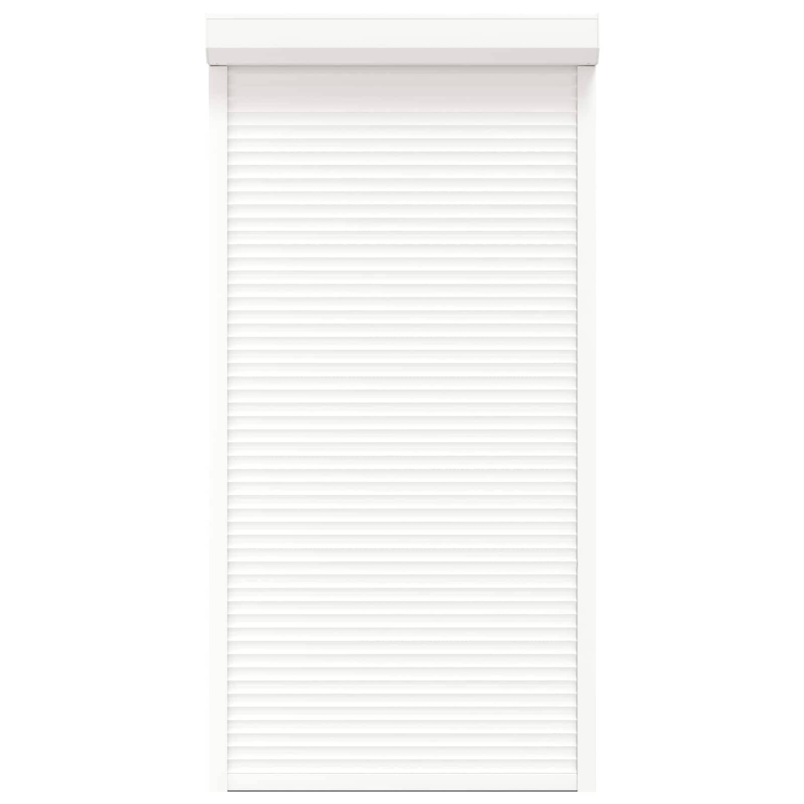 vidaXL Rollladen Weiß 110 x 220 cm Aluminium und Polyurethan