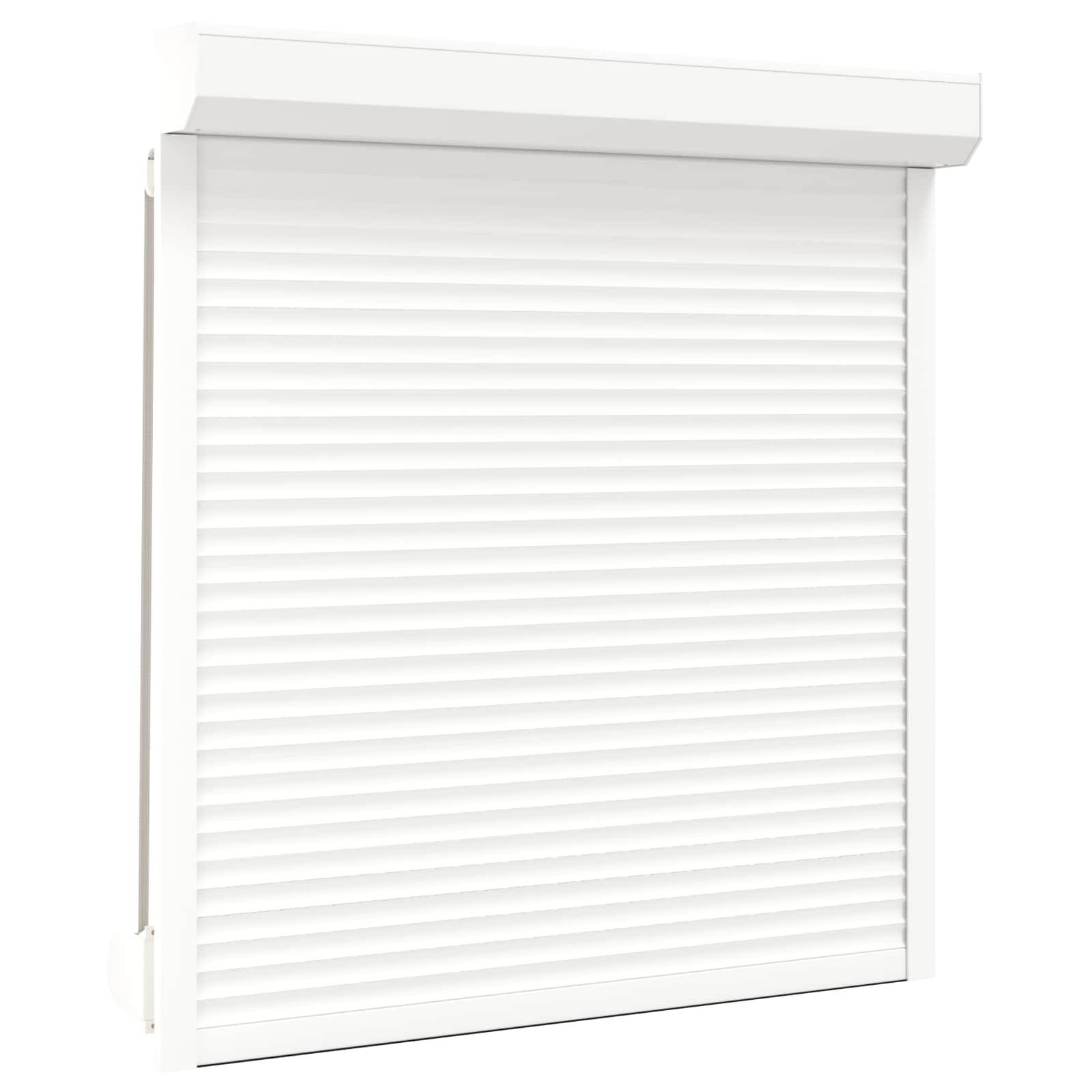 vidaXL Rollladen Weiß 130 x 140 cm Aluminium und Polyurethan