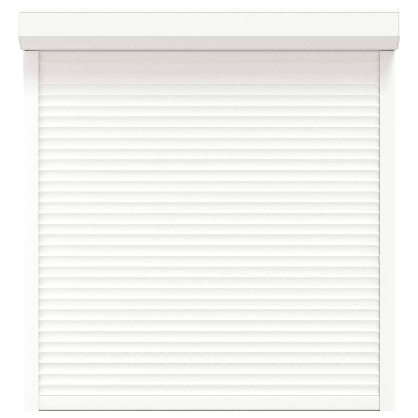 vidaXL Rollladen Weiß 130 x 140 cm Aluminium und Polyurethan