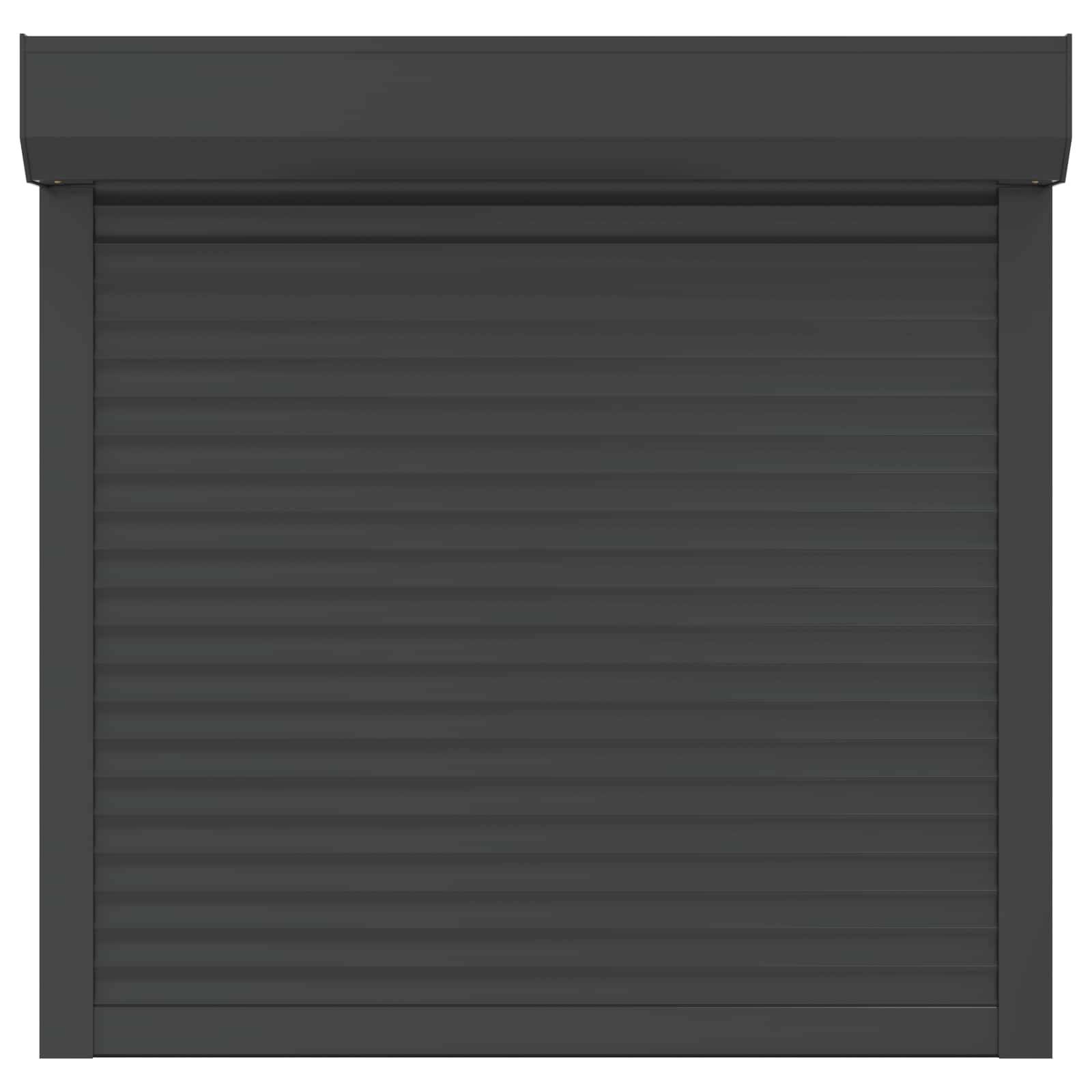 vidaXL Rollladen Anthrazit 100 x 100 cm Aluminium und Polyurethan