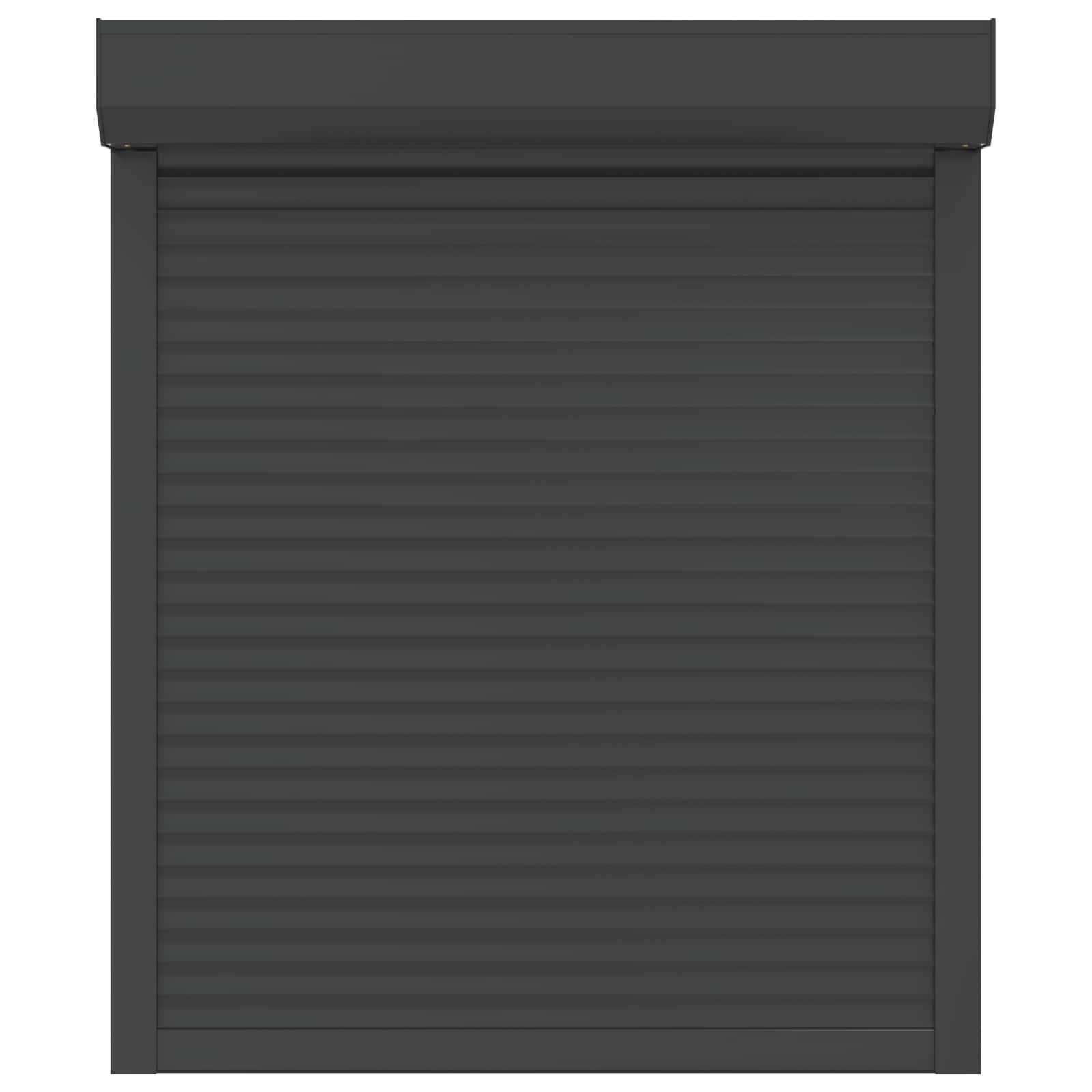 vidaXL Rollladen Anthrazit 100 x 120 cm Aluminium und Polyurethan