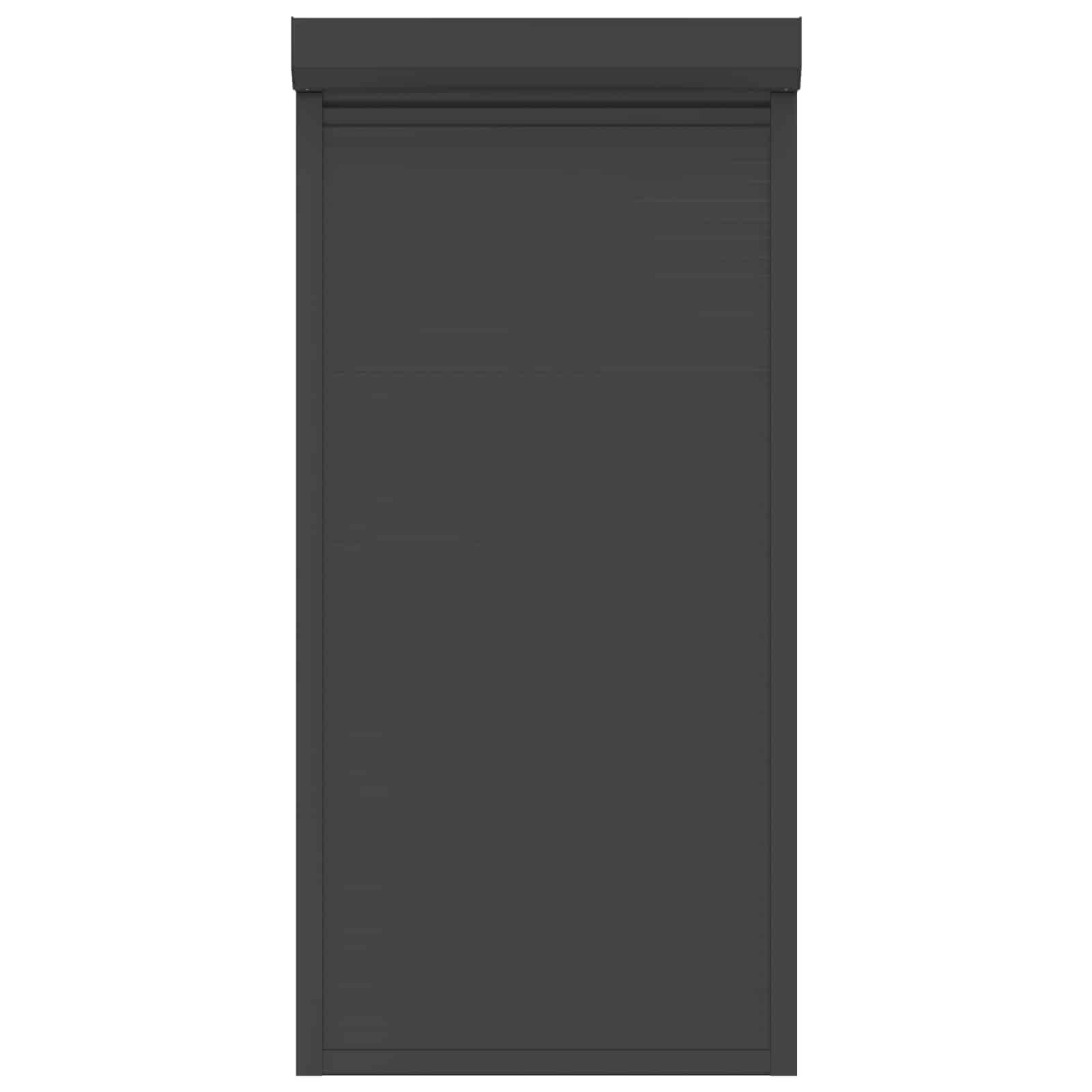 vidaXL Rollladen Anthrazit 100 x 210 cm Aluminium und Polyurethan