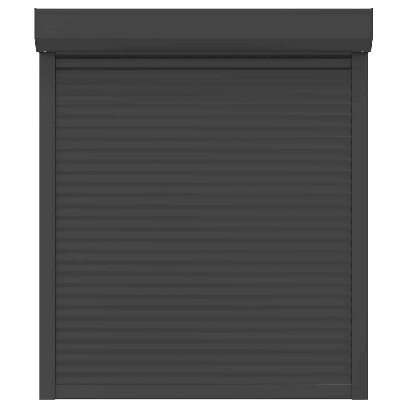 vidaXL Rollladen Anthrazit 110 x 130 cm Aluminium und Polyurethan