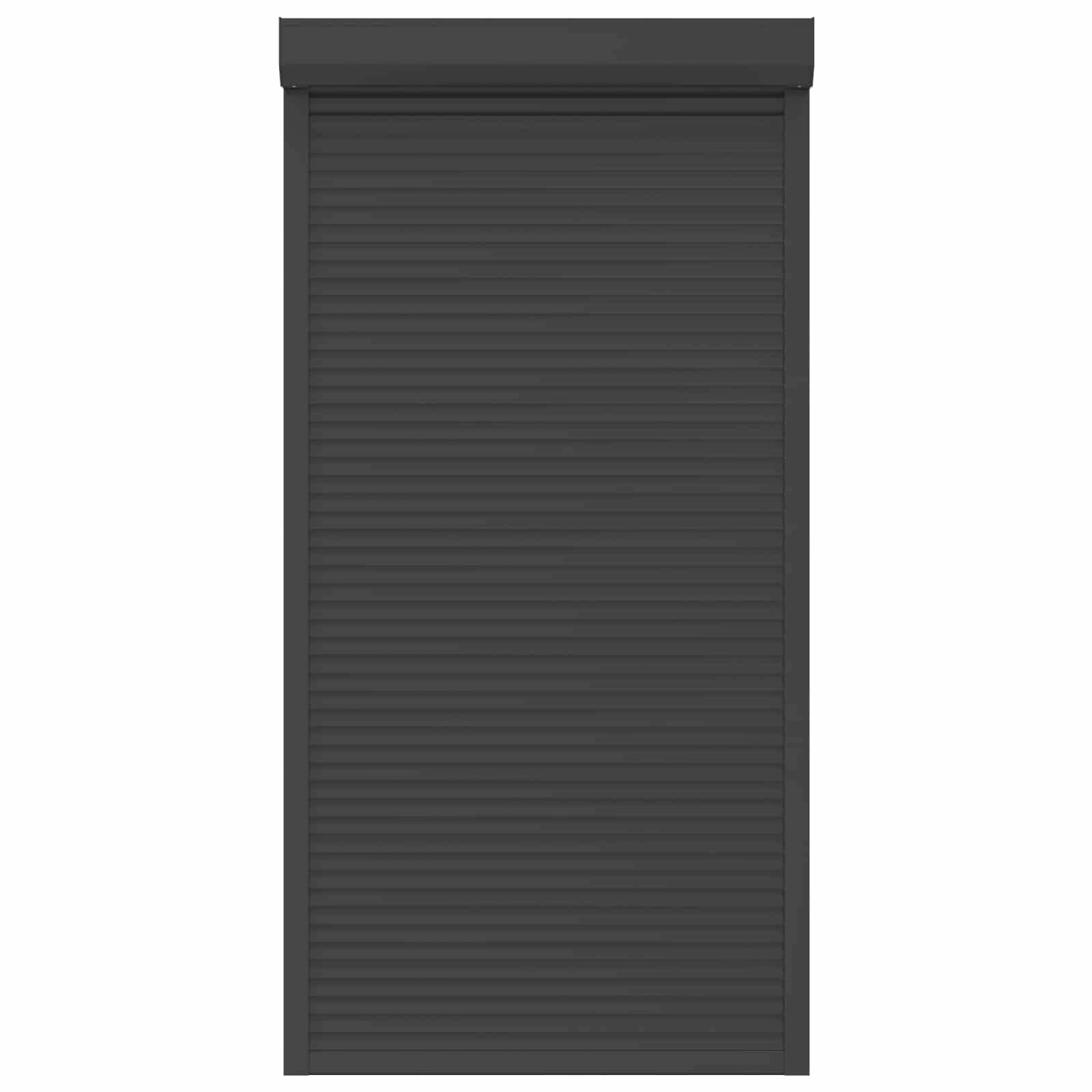 vidaXL Rollladen Anthrazit 110 x 220 cm Aluminium und Polyurethan