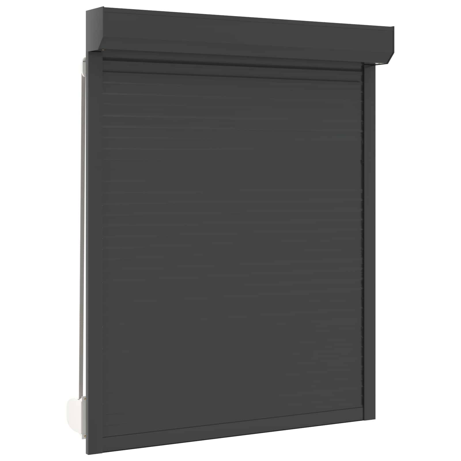 vidaXL Rollladen Anthrazit 120 x 150 cm Aluminium und Polyurethan